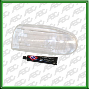 LENTE REPOSICION VOLKSWAGEN GOLF III 92 -> 99 DERECHO - PARA OPTICA 779 VIDRIO DOBLE. CAJA X 4 UNID.