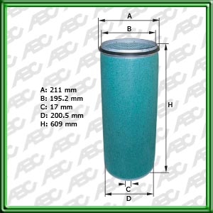 Filtro de ELEMENTO DE SEGURIDAD - CLAAS - LIEBHERR-MOBILKRANE