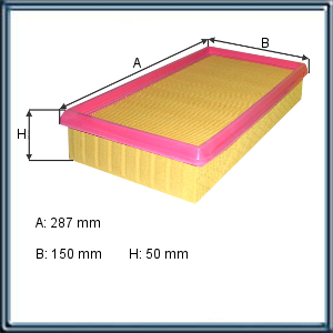 FILTRO DE AIRE - RENAULT RA C 2987