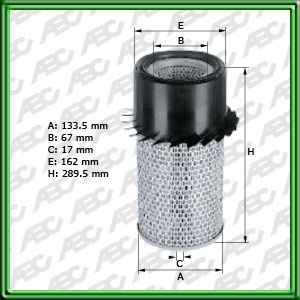 Filtro de AIRE - BOBCAT - CASE CONSTRUCTION - CLARK EQUIPMENT - DITCH WITCH - EATON YALE & TOWNE - FIAT-ALLIS/GEOTECH/HITACHI - FIATAGRI (CNH GLOBAL) - HENLEY FORKLIFT - HYSTER - INGERSOLL-RAND/DOOSAN - JOHN DEERE - KOMATSU - MANITOU - MASSEY-FERGUS ON BA