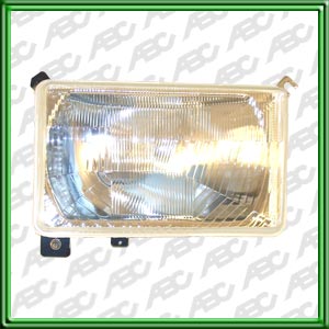 OPTICA LINEA BUSES - CAMIONES - COLECTIVOS FORD CARGO DERECHO - Faro asimetrico halogeno principal. Para lamparas H4. Caja x 4 unid.