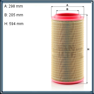 Filtro de AIRE - AGCO - AGRALE-DEUTZ - CLAAS - DEUTZ FAHR (SAME DEUTZ-FAHR) - LIEBHERR-MOBILKRANE - MASSEY-FERGUSON MAEHDRESCHER - MASSEY-FERGUSON TRAKTOREN