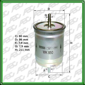 Filtro de COMBUSTIBLE - VOLVO CARS