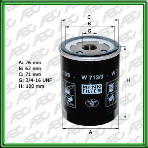 Filtro de ACEITE - LAND ROVER