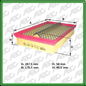 Filtro de AIRE - STILL - CHEVROLET EUROPE / DAEWOO (GM) - MERCEDES-BENZ (DAIMLER AG) - SSANGYONG
