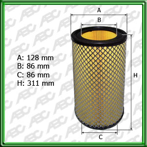 FILTRO DE AIRE RENAULT RODEO D. TRAFIC D 1.9 / 2.1 - EQUIVALENCIA: MANN: C 13 109/1- FRAM: CA-5485