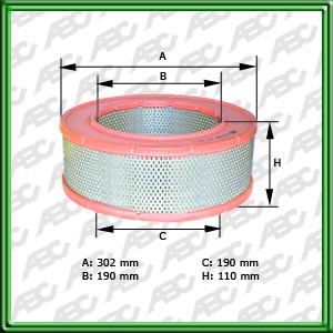 Filtro de AIRE Primario - ATLAS COPCO - AUDI