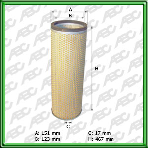 Filtro de AIRE Secundario - JOHN DEERE - TEREX