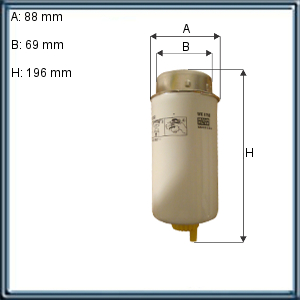 FILTRO DE COMBUSTIBLE transit 01/02 10/----(UE12) = 1709059 orig