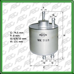 Filtro de COMBUSTIBLE - MERCEDES-BENZ (DAIMLER AG)