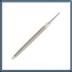 LIMA PARA AFILADO TRIANGULAR EMBALAJE INDUSTRIAL SIN MANGO. LARGO: 100 mm // ANCHO: 8.2 mm // DIENTES POR PULGADA: 23 // TIPO DE PICADO: ENTREFINO