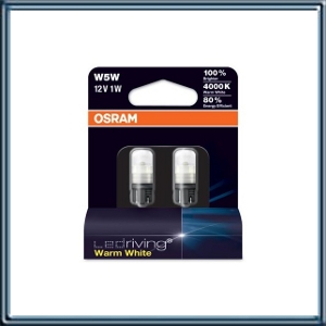 LAMPARA MINIATURA LED DE POSICION 12 VOLTS (CASQUILLO DE VIDRIO) LED 1 WATTS  W5W EQUIVALE A 2825 STANDART