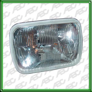 OPTICA LINEA AUTO UNIVERSAL 7 RECTANGULAR (TOYOTA HILUX 4X4 ) - PARA LAMPARAS H4. CAJA X 8 UNID.