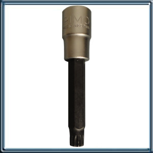 BOCALLAVE PUNTA XZN LARGA  M8 CON ENCASTRE 1/2 LARGO TOTAL 60MM