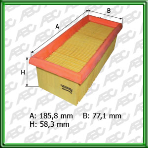 FILTRO DE AIRE RENAULT CLIO II AUTENTIC BRASILERO 1.2 16V- EQUIVALENCIA: MANN: C 1733 - FRAM: CA-9152