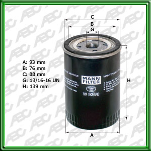 Filtro de ACEITE - GM CHEVROLET  - HYSTER