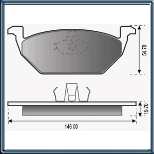 PASTILLA  FRENO DELANTERA VW SURAN TRABA DE GUIA DE PISTON Ã 42.00 MM ARAÃA CHICA