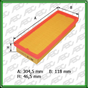 FILTRO DE AIRE FIAT DUNA 1.7D - UNO 1.7 D - EQUIVALENCIA: MANN: C 3074 - FRAM: CA-5266