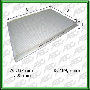 Filtro de FILTRO PARA CABINA - MERCEDES-BENZ (DAIMLER AG)