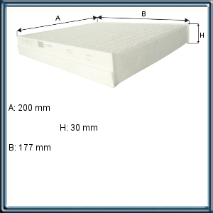 FILTRO DE AIRE PARA CABINA FIAT (UE1)