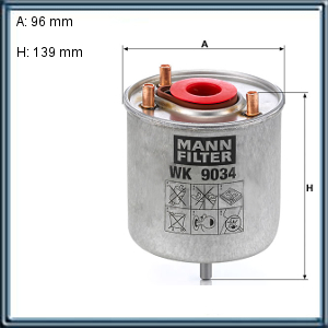 FILTRO DE COMBUSTIBLE CITROEN PEUGEOT (UE1)