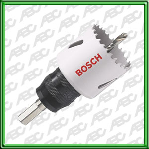 SIERRA COPA POWER CHANGE PROGRESSOR ? 64 mm 21/2 pulg. Para todos los taladros uso manual o con soporte vertical y martillos perforadores SDS-Plus desconectar la percusion Dientes HSS BIMETAL. progresivos. con 8% de co balto y soldados a laser. Trab ajar