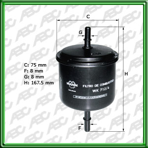 FILTRO DE COMBUSTIBLE - FORD RA WK 78/4