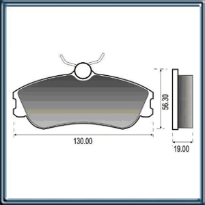 PASTILLA DE FRENO DELANTERA CITROEN BERLINGO (10Â») / PEUGEOT PARTNER (10Â»)