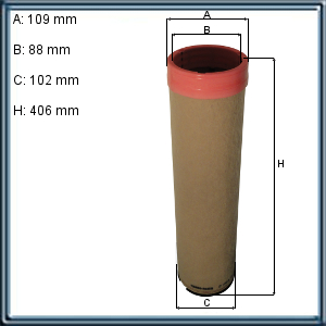 FILTRO DE AIRE HABITACULO INDUSTRIAL CATERPILLAR LIEBHER X1