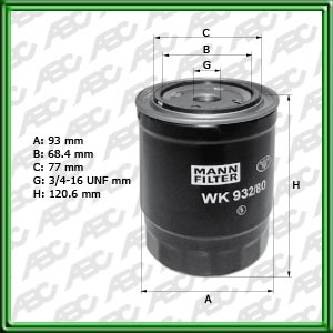 Filtro de COMBUSTIBLE - NISSAN