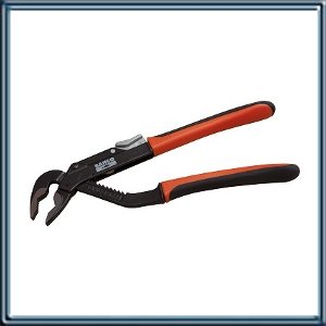 PINZA POLYGRIP. FOSFATADA. AUTOBLOCANTES. CON GRAN APERTURA. REGULACION RAPIDA Y SENCILLA APRETANDO UN BOTON EN EL MANGO SUPERIOR. PUEDEN SER AJUSTADOS EN 11 POSICIONES DIFERENTES