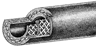 MANG NAFTA GOMA Y TELA REF X1MTS REFORZADA 10KG 6X12